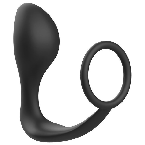 ANAL PLUG E COCK RING NERO