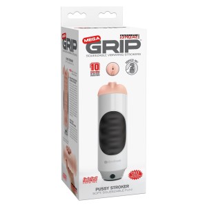 Mega Grip Pussy Stroker vibrante