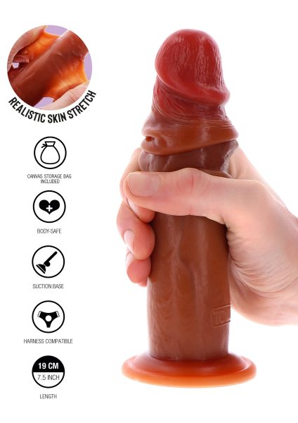 Sexyshop online Killmeoflove 11201 CARAMEL 06 Foreskin Dong Realistic Caramel