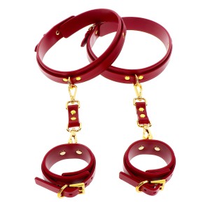 Sexyshop online Killmeoflove 17155 RED 01 Set Bracciali Bondage Luxury